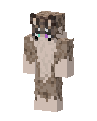 Spotted Wolf skin, 3D preview