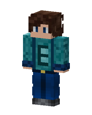 Teal Jacket Boy skin, 3D preview