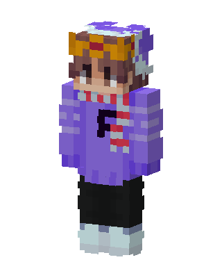 Crowned Purple Sweater Minecraft skin