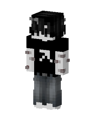 Emo Hoodie skin, 3D preview