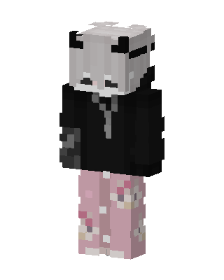 Panda Hoodie Girl Minecraft skin