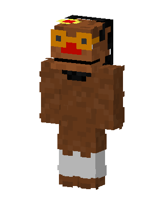 Brown Animal Boy skin, 3D preview