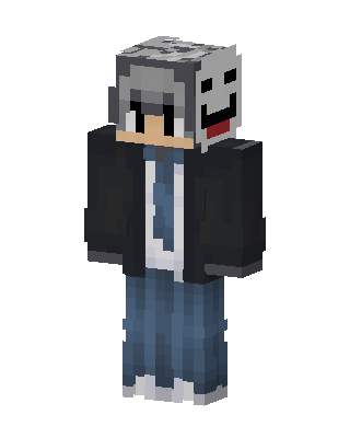 Gray Masked Player Boy Minecraft skin