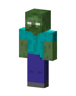 Zombie skin, 3D preview