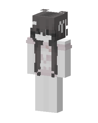 Ghost Girl skin, 3D preview