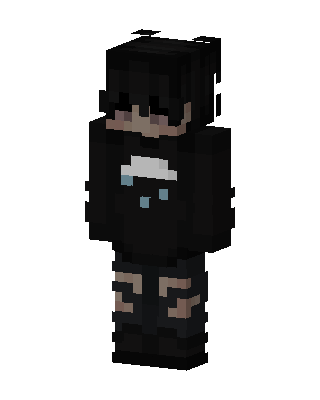 Black Ninja Boy skin, 3D preview