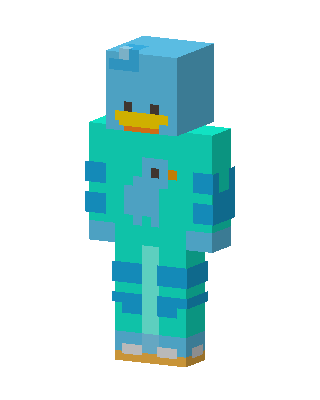 Teal Animal Minecraft skin