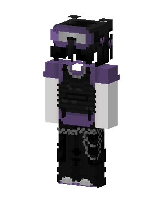 Purple Tactical Goggles skin, 3D preview