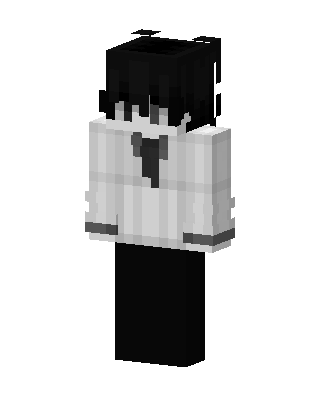 Monochrome Student skin, 3D preview