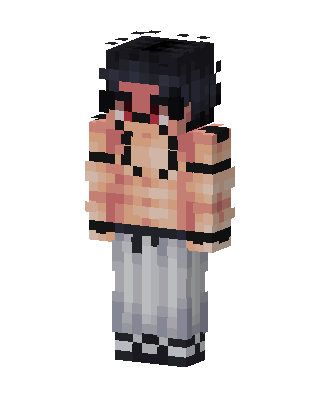 Gray Anime Boy Minecraft skin