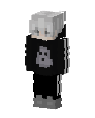 Ghost Hoodie skin, 3D preview