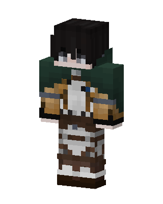 Levi Ackerman skin, 3D preview