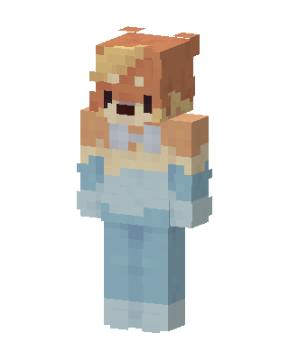 Blue Cutie Girl Minecraft blue skin