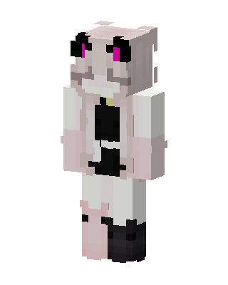 Pink Bear Girl skin, 3D preview
