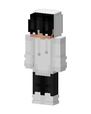 Monochrome Hoodie skin, 3D preview