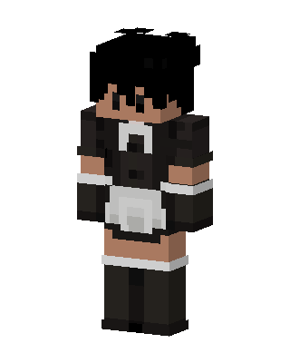 Black Player Boy skin, 3D preview