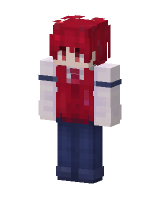 Red Player Girl Minecraft red skin