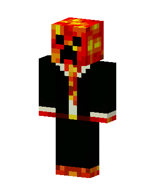 Lava Creeper Suit skin, 3D preview