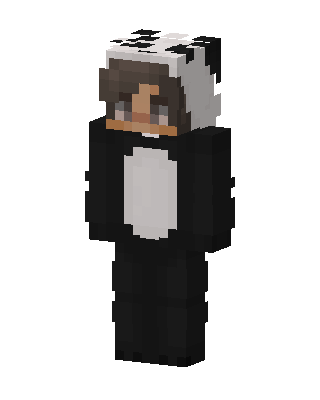 Panda Onesie skin, 3D preview