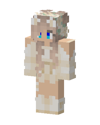 White Cutie Girl skin, 3D preview