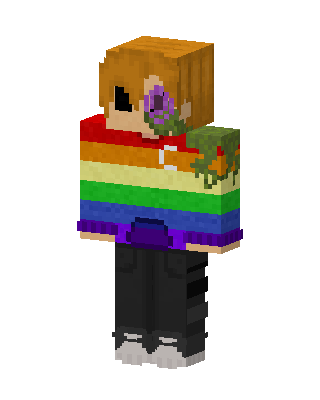Rainbow Moss Kid skin, 3D preview
