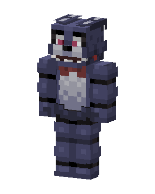 Withered Bonnie skin, 3D preview
