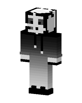 Gray Player Minecraft skin