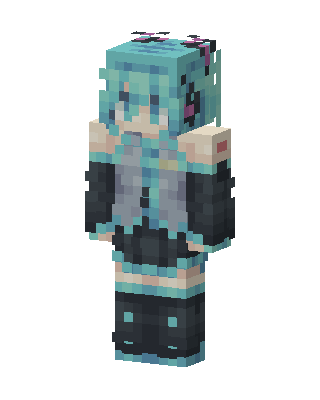 Hatsune Miku Minecraft skin