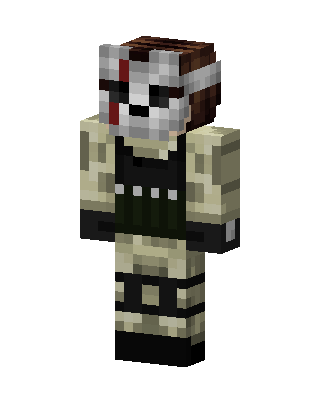 Masked Soldier skin, 3D preview