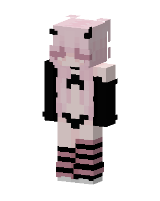 Pink Anime Girl Minecraft skin