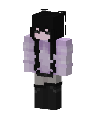 Lavender Goth skin, 3D preview