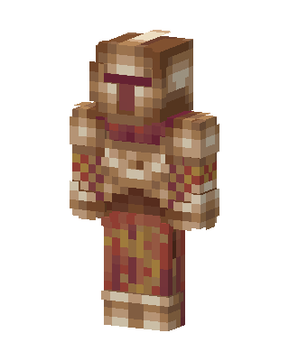 Copper Knight skin, 3D preview