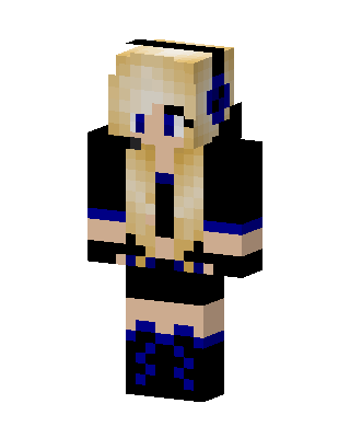 Gold Gamer Girl skin, 3D preview