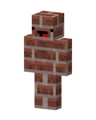 Brick Derp skin, 3D preview