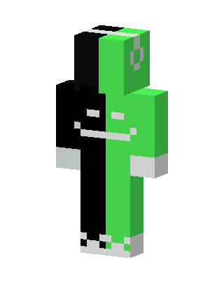 Split Green Black skin, 3D preview