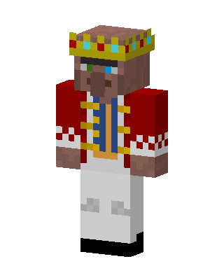 Royal Villager skin, 3D preview