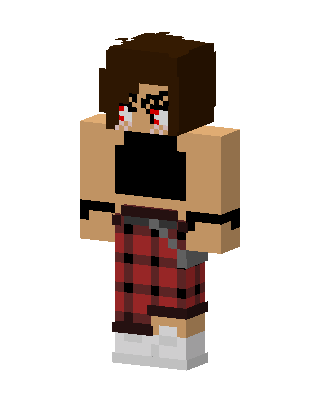 Brown Player Girl skin, 3D preview