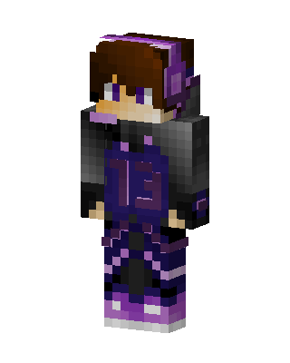 Purple Gamer skin, 3D preview