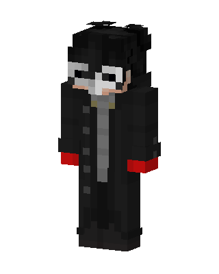 Black Villain Boy skin, 3D preview