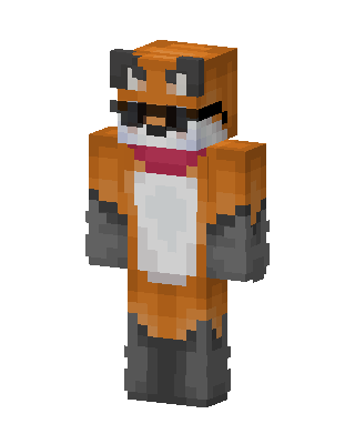 Fox Hoodie skin, 3D preview