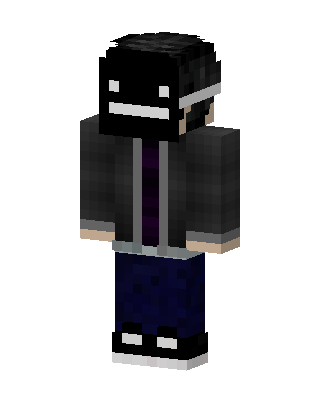 Black Player Boy skin, 3D preview