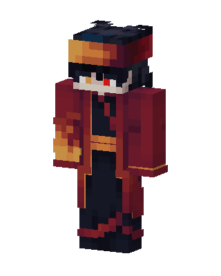 Crimson Hat Mage skin, 3D preview