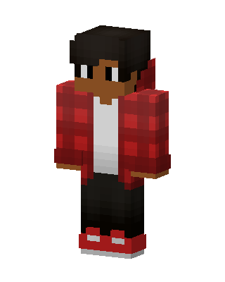 Red Player Boy skin, 3D preview