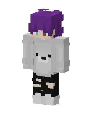 White E-Girl skin, 3D preview