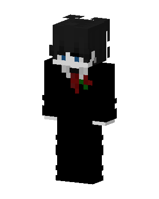 Rose Suit Boy skin, 3D preview
