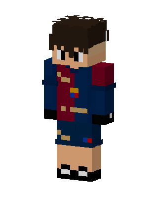 Blaugrana Kid skin, 3D preview