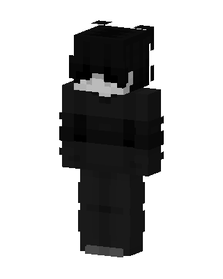 Black Villain Boy skin, 3D preview