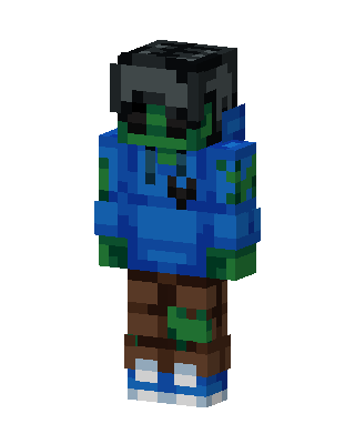 Blue Gamer Boy Minecraft skin