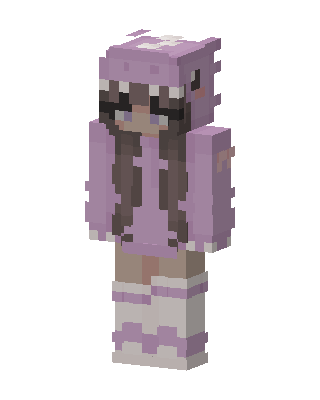 Pink Dino Hoodie Minecraft skin
