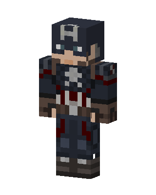 Captain America skin, 3D preview